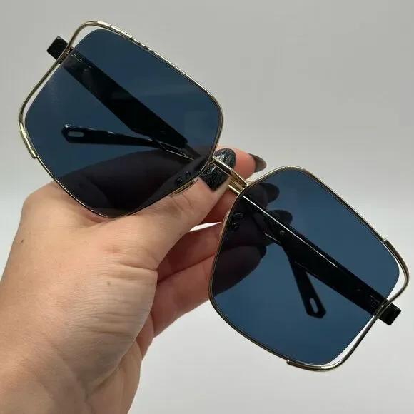 NEW Dior Sunglasses Archidior S1U Shiny Gold Blue Women - Picture 11 of 13